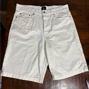 H&M Men's Off-White Jean Shorts